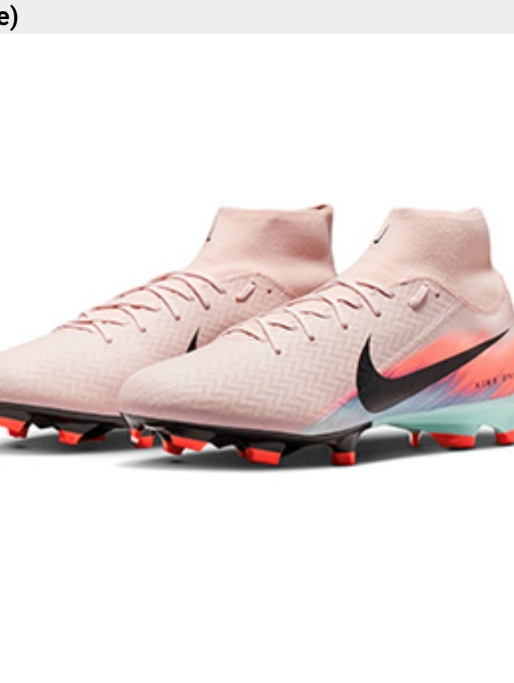 NIKE United Mercurial Superfly 10 Elite Pink and Black Soccer Cleats. OFFER...